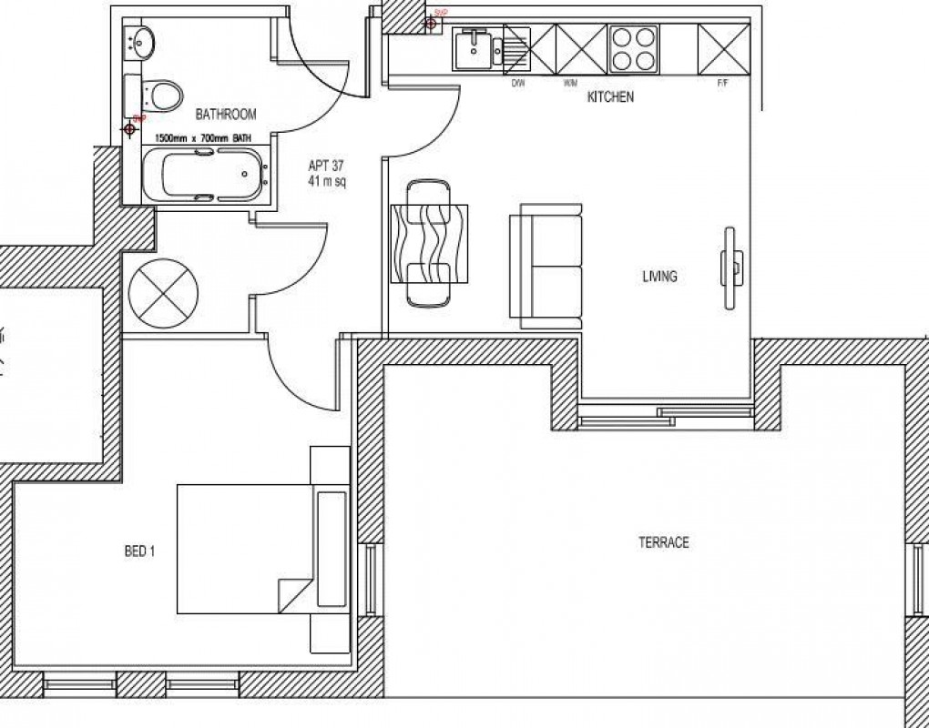 Floorplan for BPC01194 Trelawney House, Surrey Street, BS2