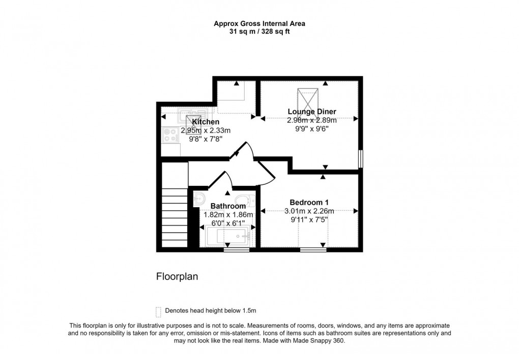 Floorplan for Douglas Court, Southey Avenue, Bristol, BS15