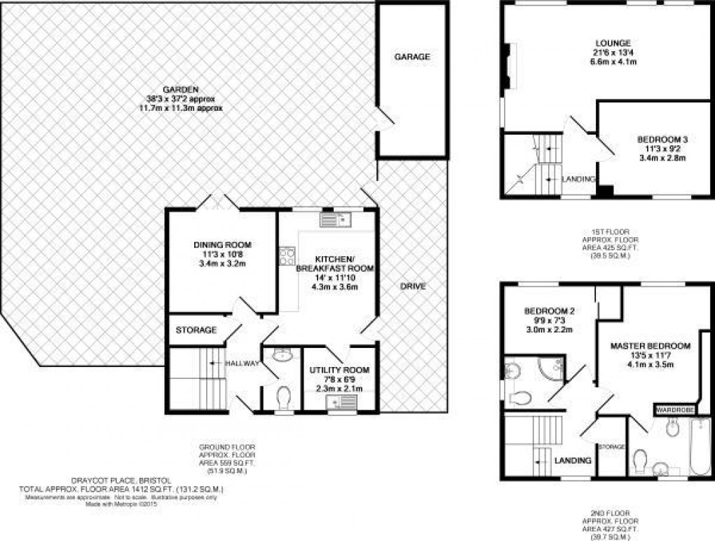 Floorplan for Draycot Place, Merchants Landing, BS1